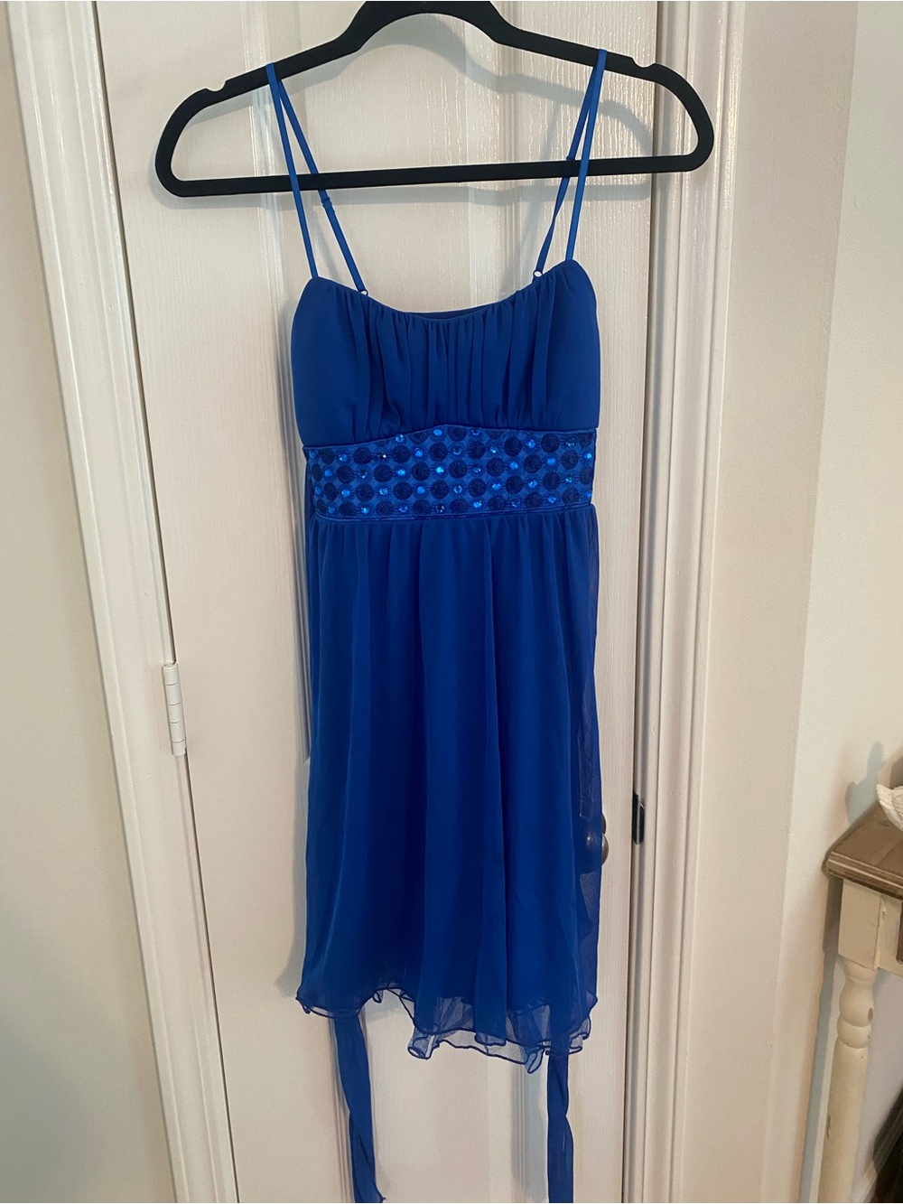 Ruby Rox Royal Blue Spaghetti-Strap Party Dress